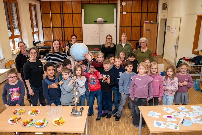 Gruppenfoto Klasse 2a Grundschule Posthausen mit kleVer